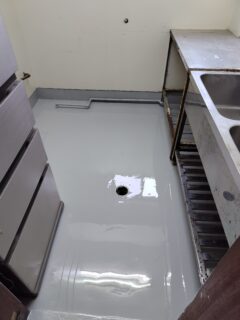 富士宮市 某喫茶店｜エポキシ樹脂塗床工事